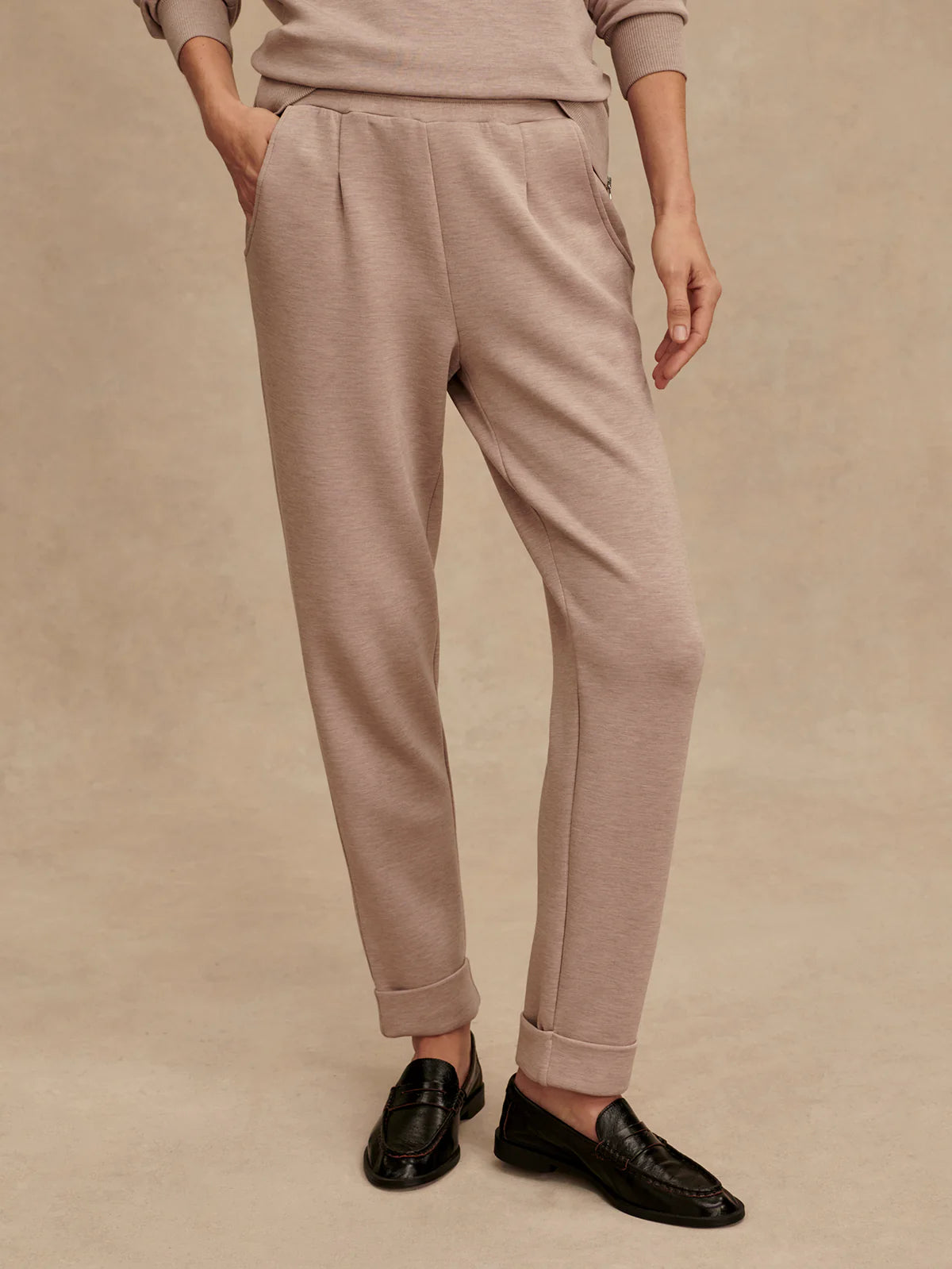 Varley Rolled Cuff Pant 25 - Taupe Marl