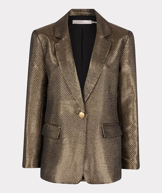 Esqualo Gold Metallic Blazer