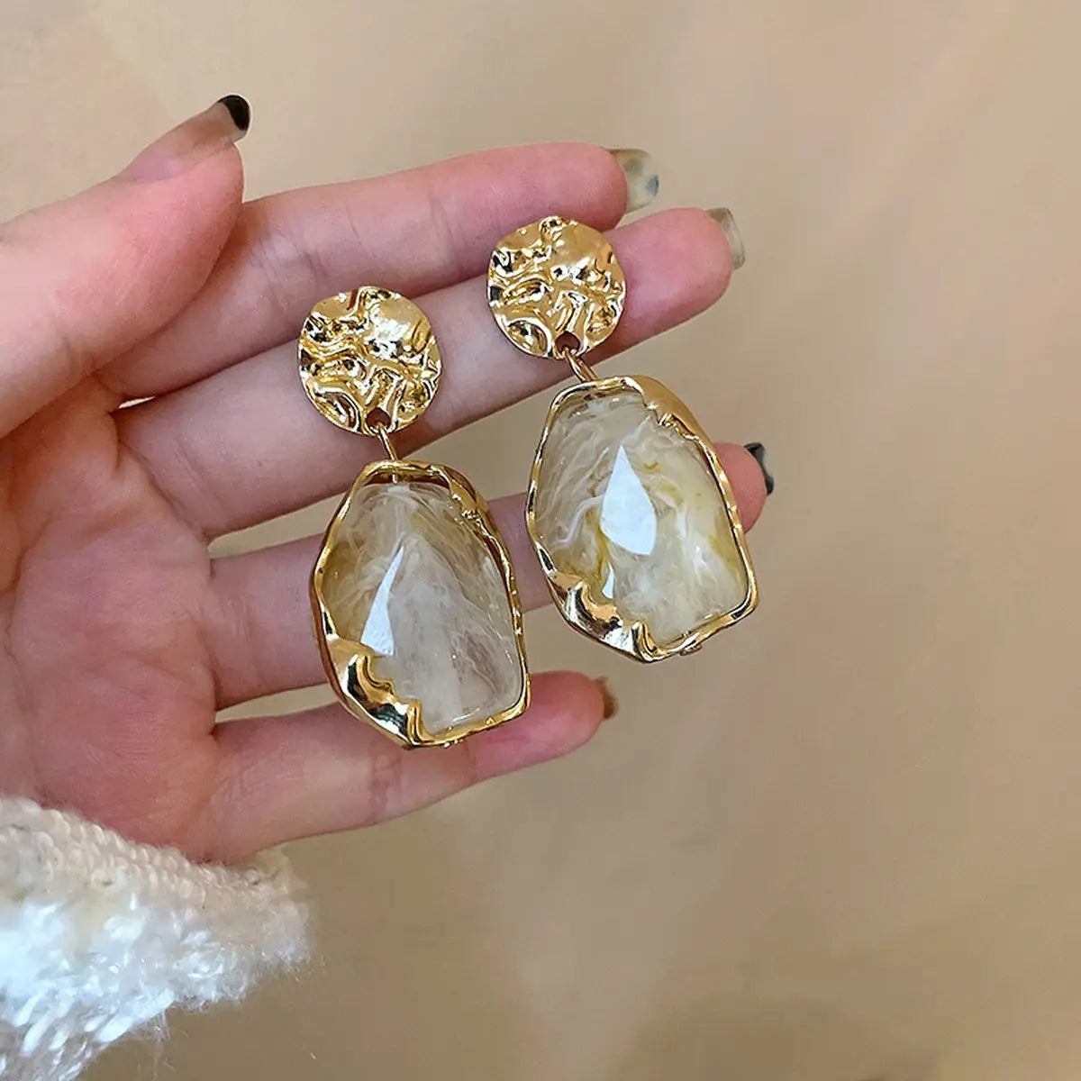 EAB Favorites Pleated Geometric Earrings
