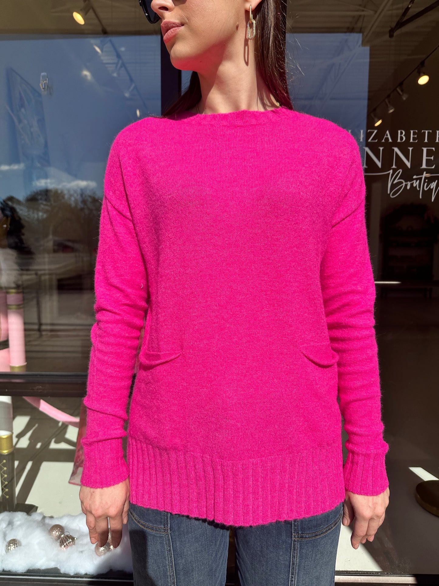 Renuar Knit Sweater- Orchid