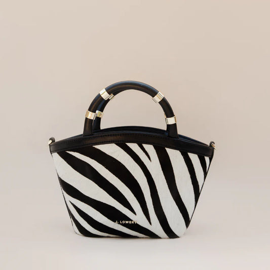 J. Lowrey Mini Tote - Zebra Calf Hair