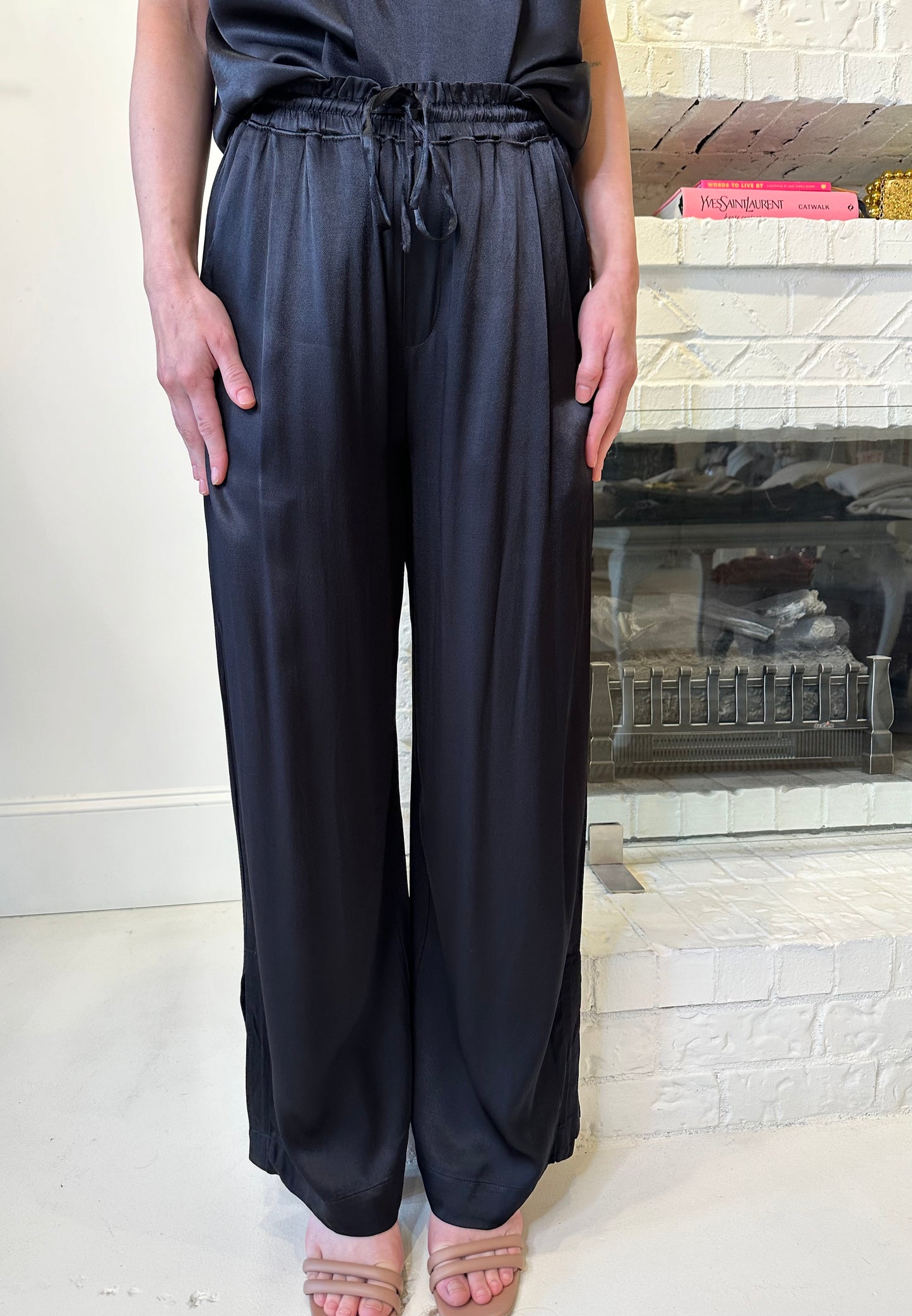 Melissa Nepton Lorene Wide Leg Pant- Black