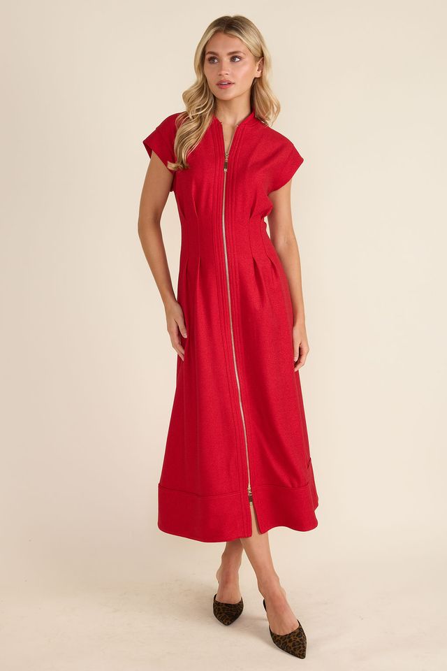 Thomas & Lourdes Rosalie Dress - Crimson