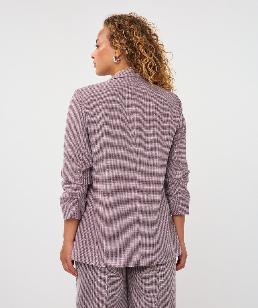 Esqualo Blazer Fancy Strass- Merlot