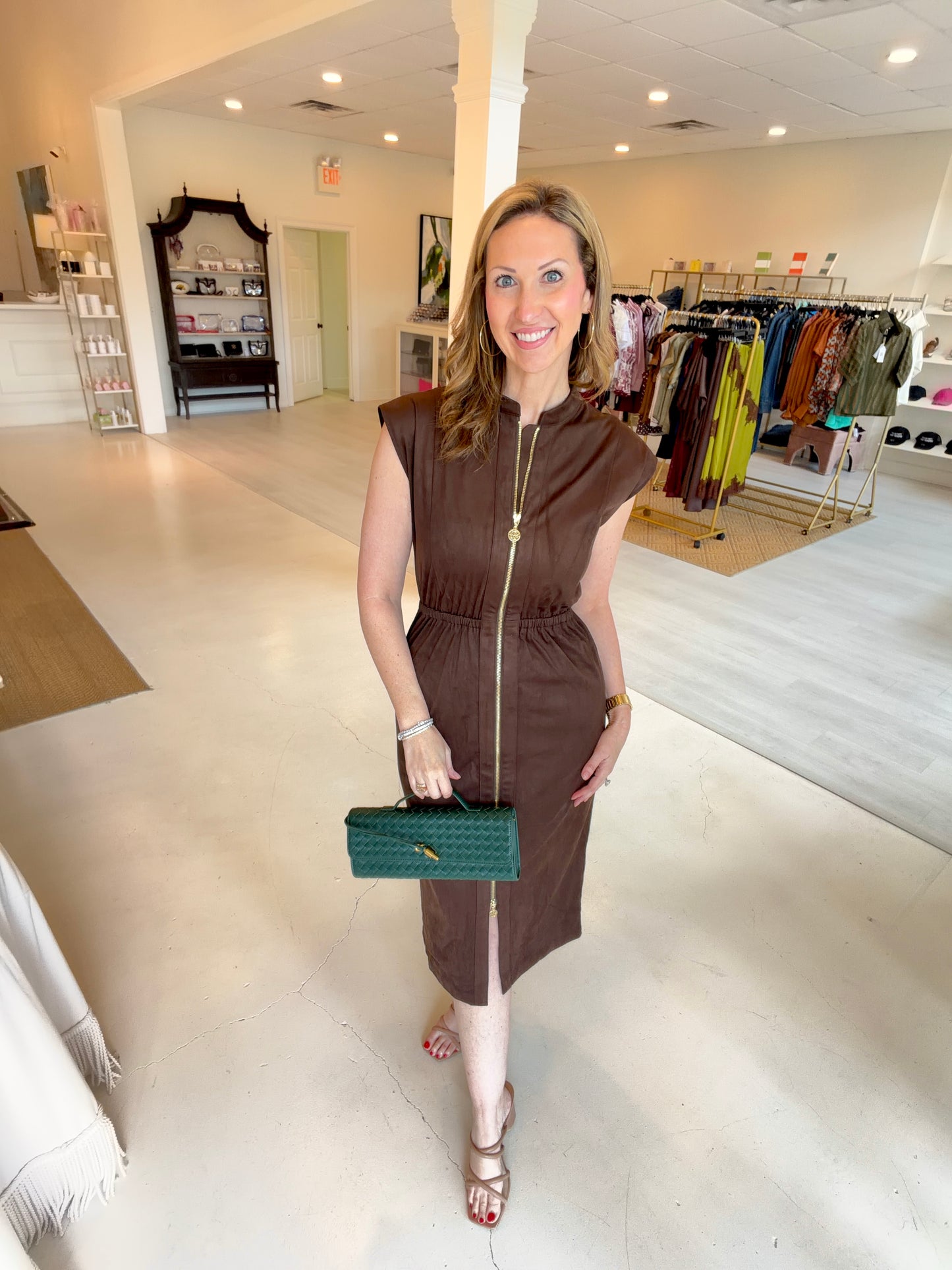 Emily McCarthy May Dress- Fudge