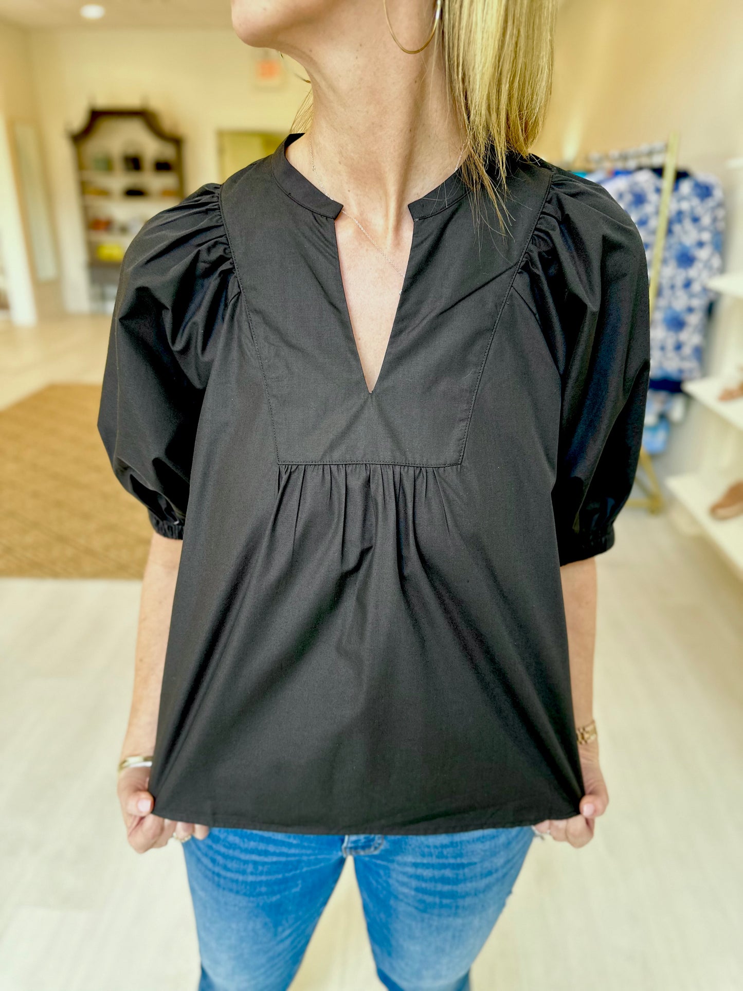 Joy Joy Front Yoke Top