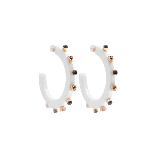 Smith & Co Rhinestone Hoops