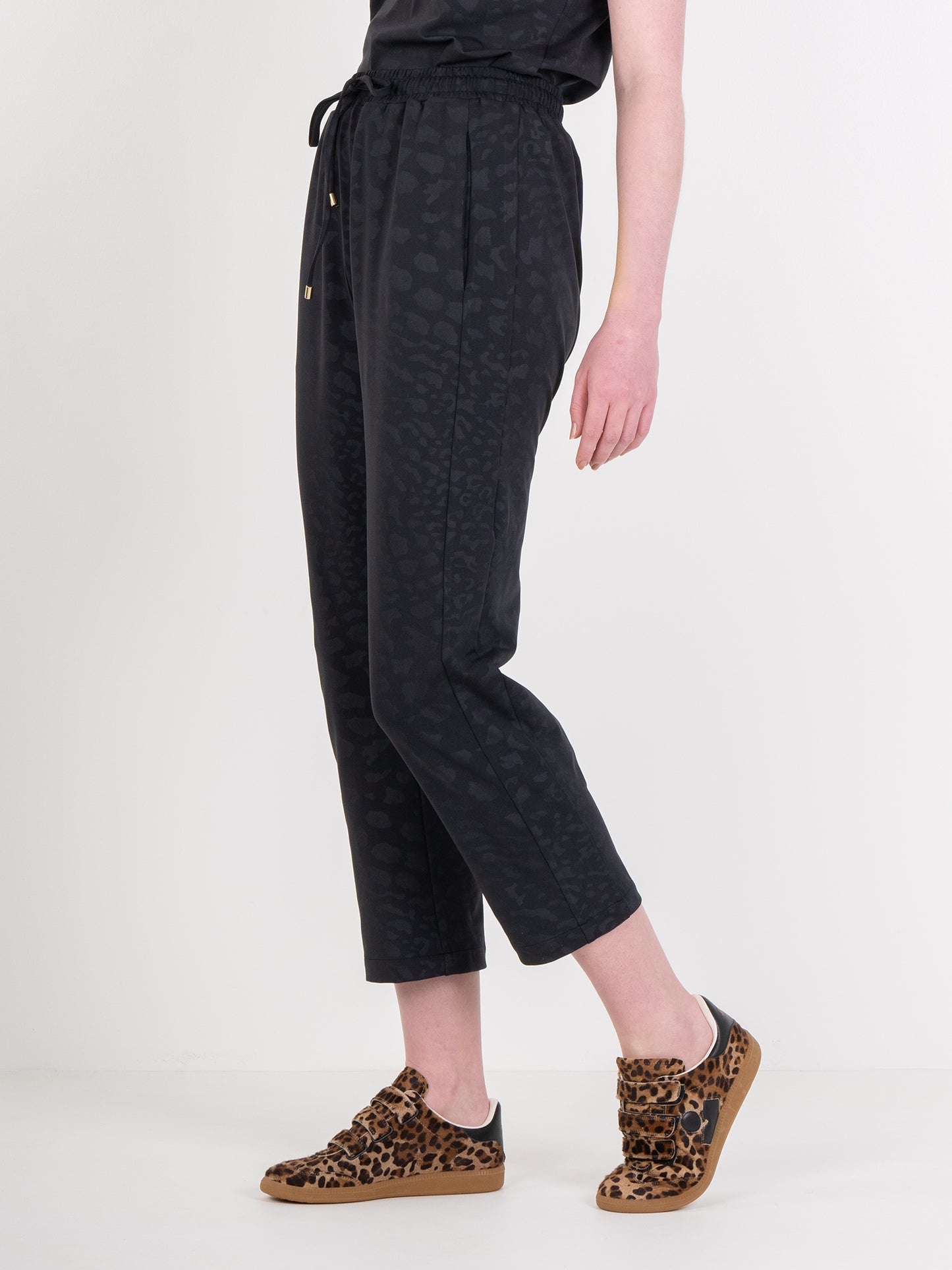 Emily McCarthy Joy Jogger- Midnight Cheetah