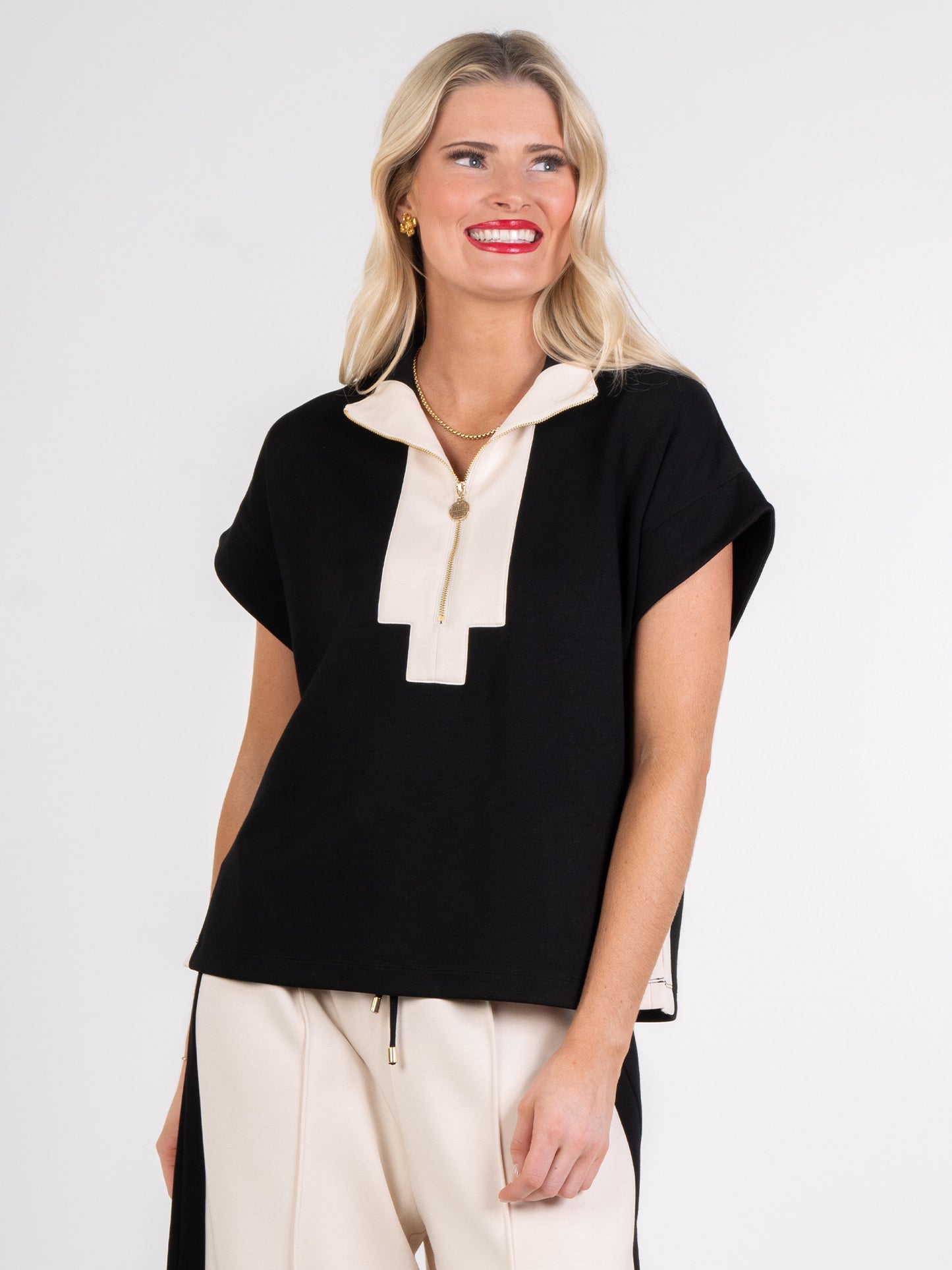 Emily McCarthy Poppy Pullover- Black Sand