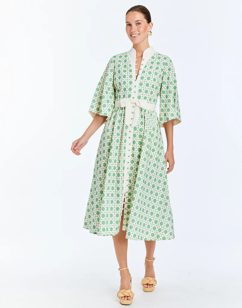 Mestiza Carmen Midi Dress - Solihiya Green