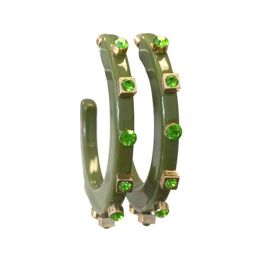 Smith & Co Rhinestone Hoops