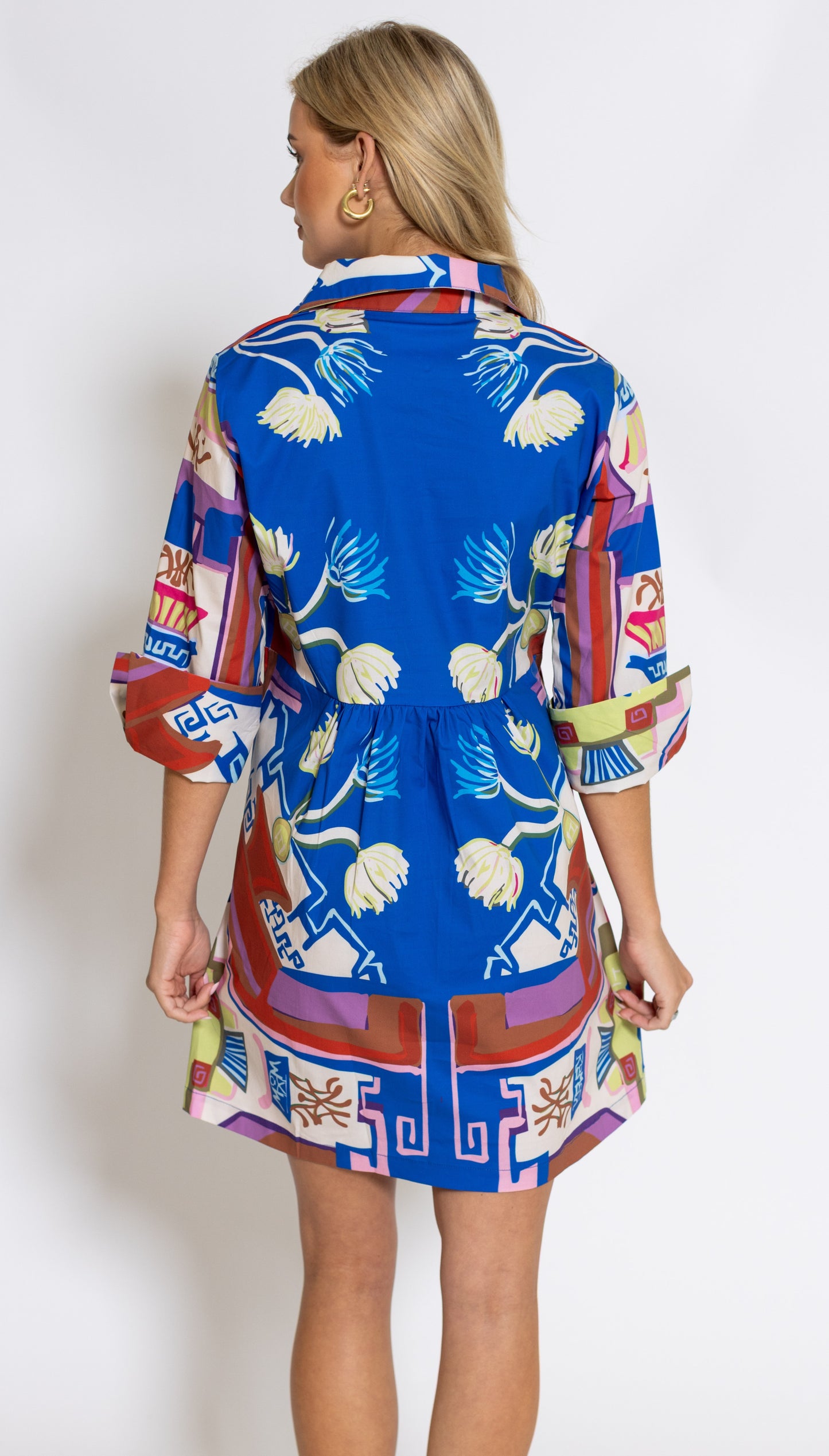 House of MBR Blythe Empire Dress- Sapphire