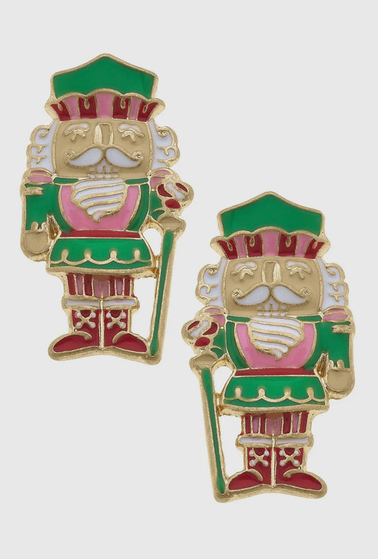 Nutcracker Enamel Stud