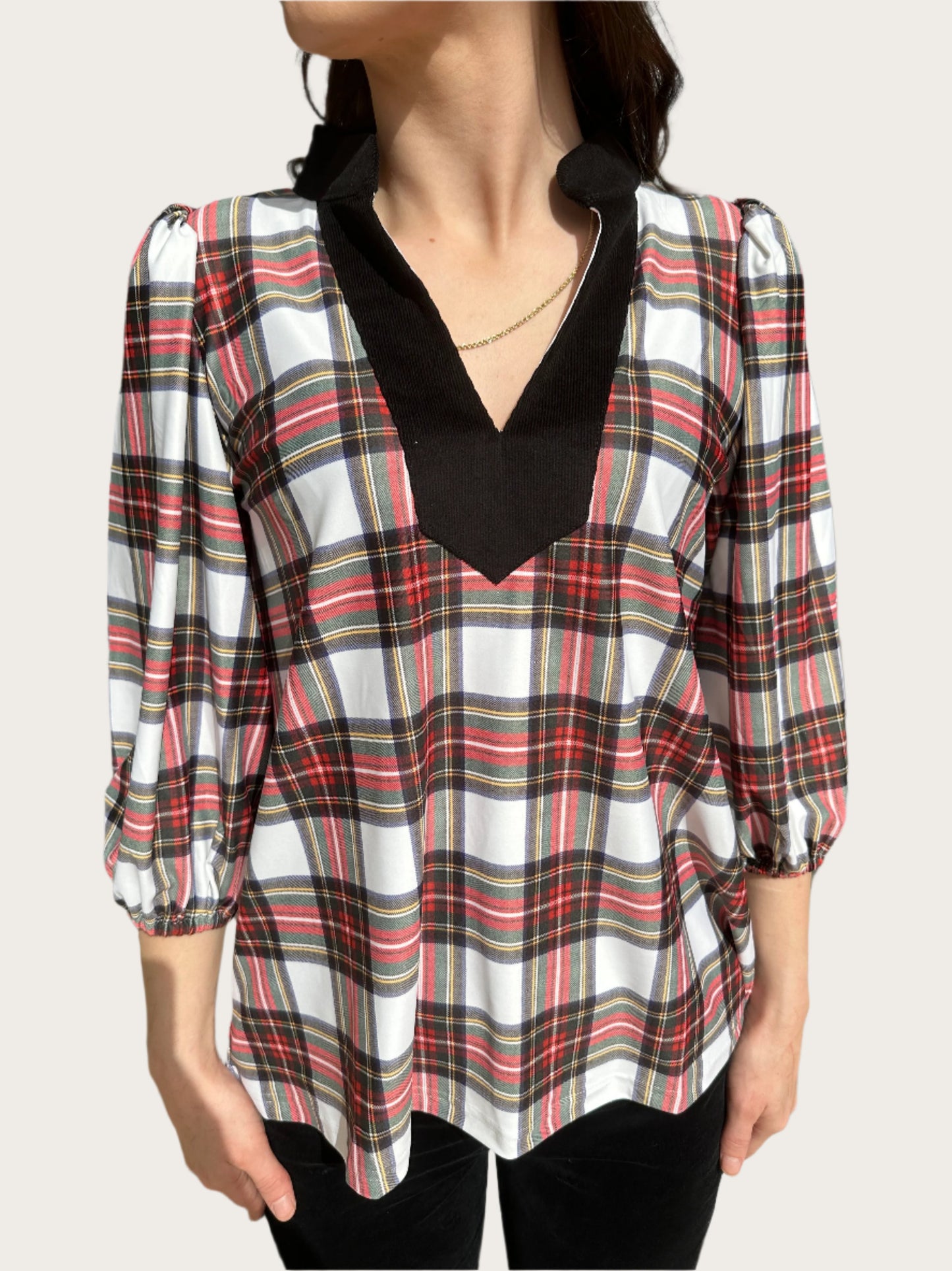 Smith & Quinn Eliza Top-Winter Tartan