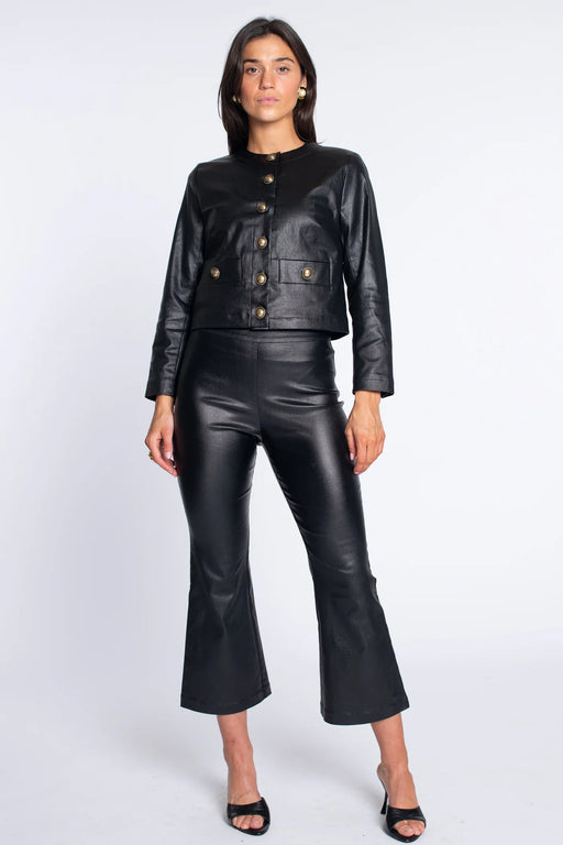 Elizabeth James Jojo Pant - Black Metallic Denim