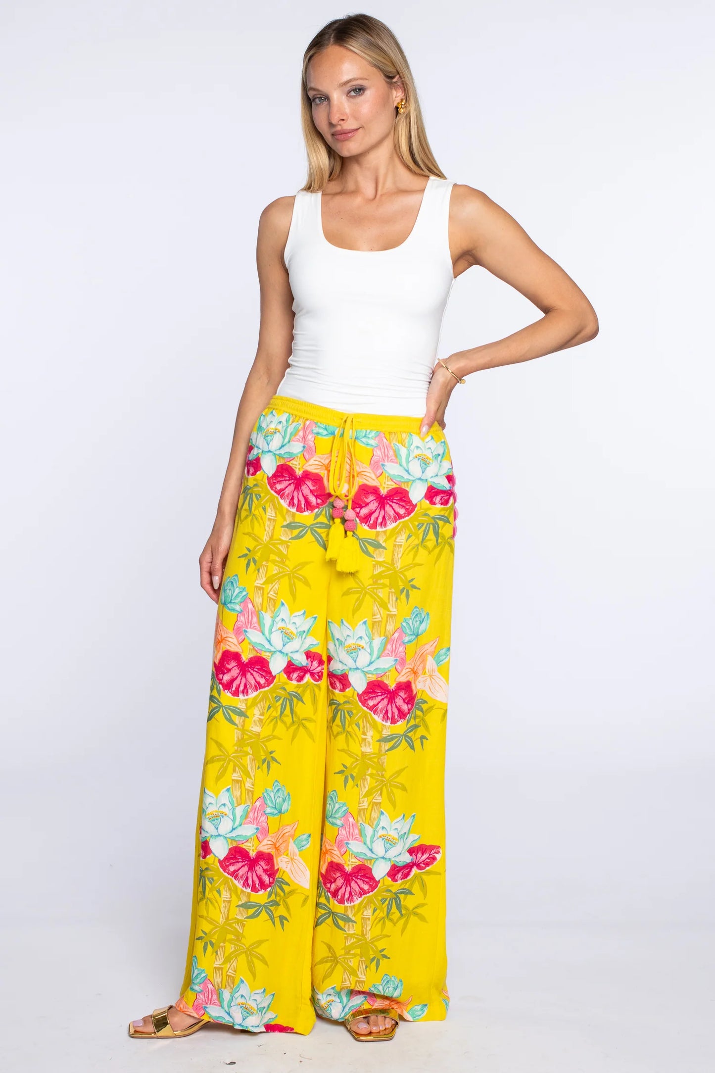 Elizabeth James Presley Pant - Tropical Bamboo