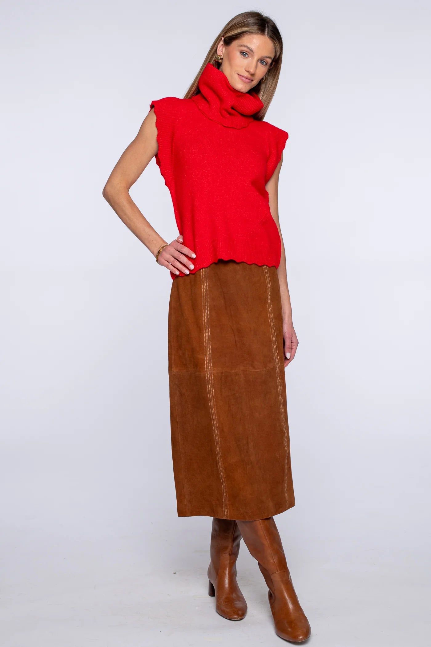 Elizabeth James Ava Skirt - Tan