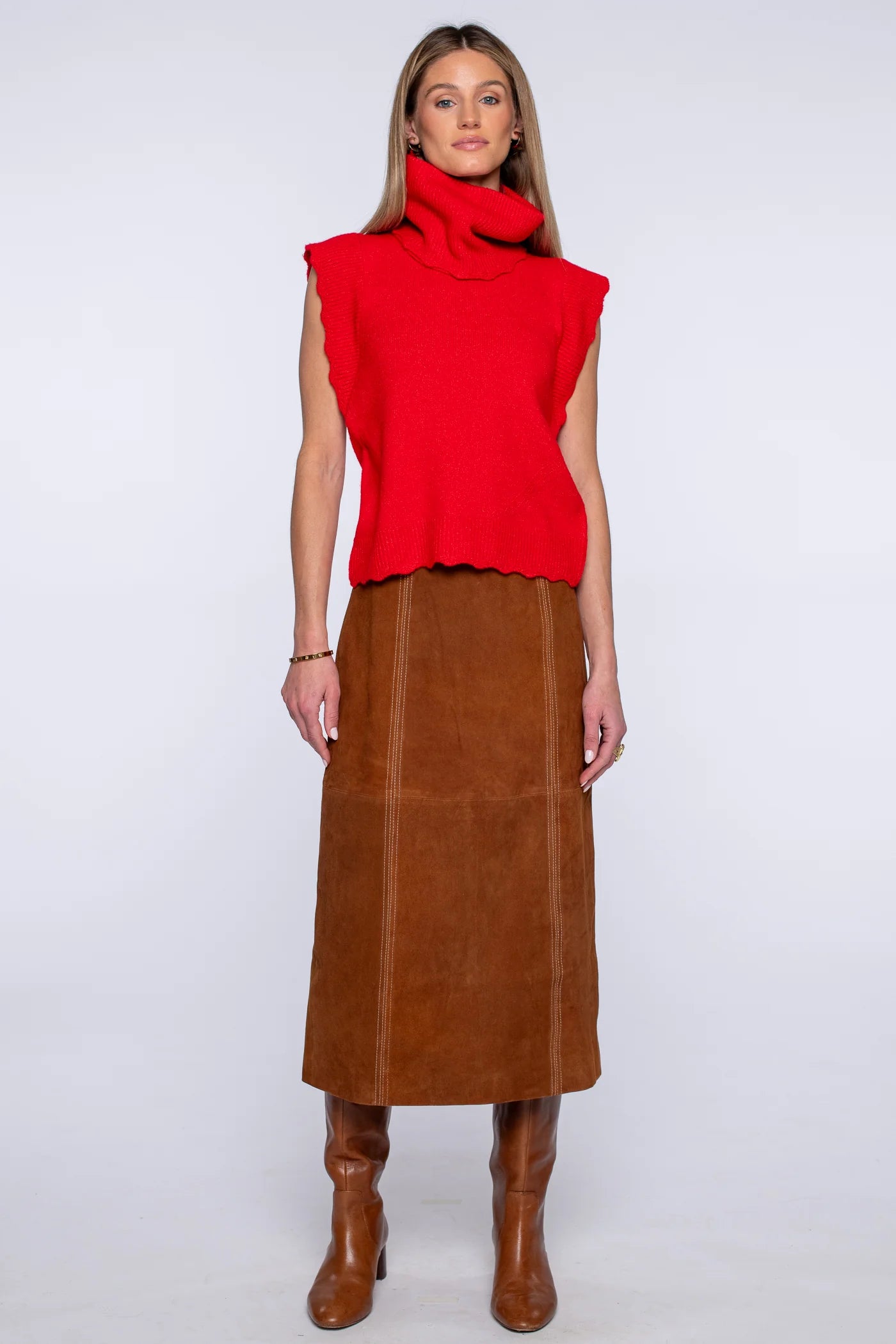 Elizabeth James Ava Skirt - Tan