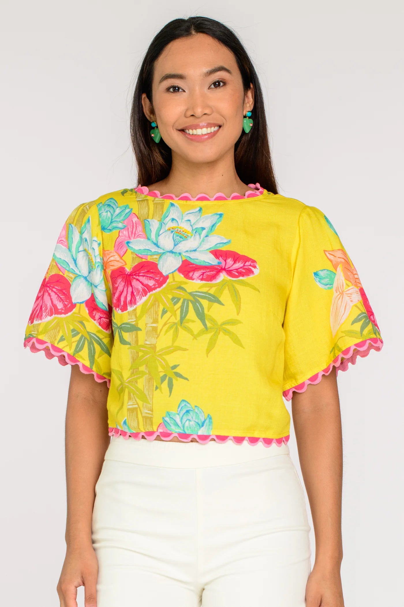 Elizabeth James Paloma Top - Tropical Bamboo