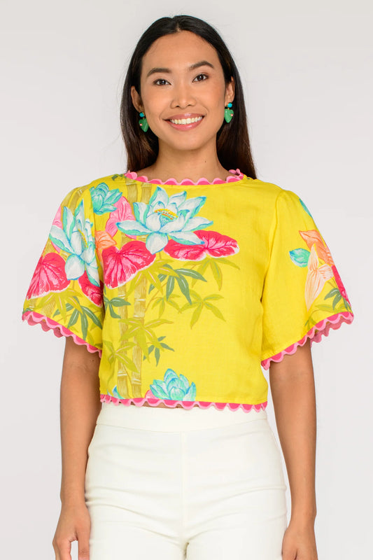 Elizabeth James Paloma Top - Tropical Bamboo
