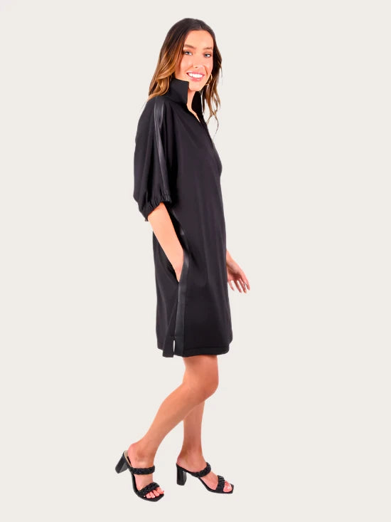 Emily McCarthy Poppy Dress- Black Ponte