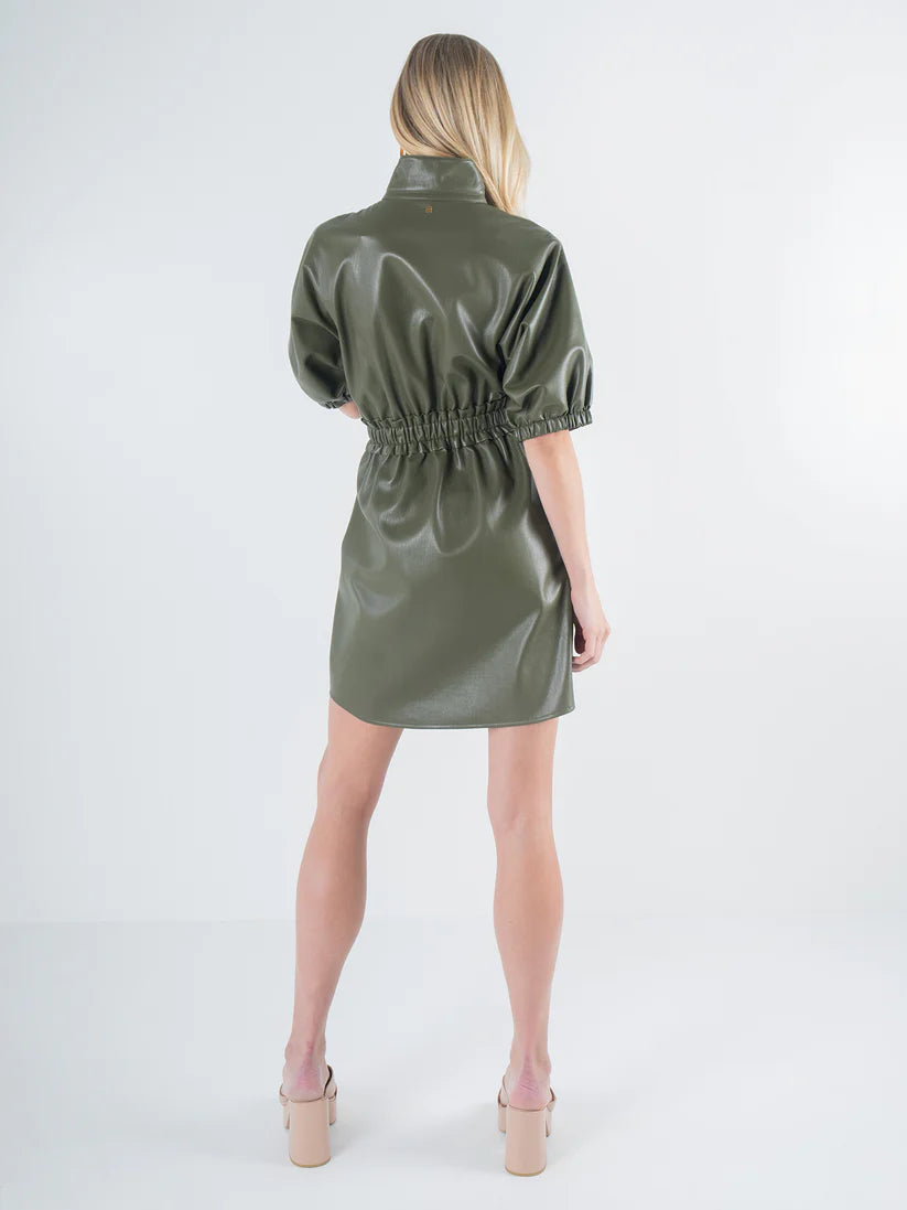 Emily McCarthy Palmer Dress- Olive Night