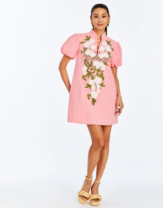 Mestiza Elliana Mini Dress - Watermelon Pink