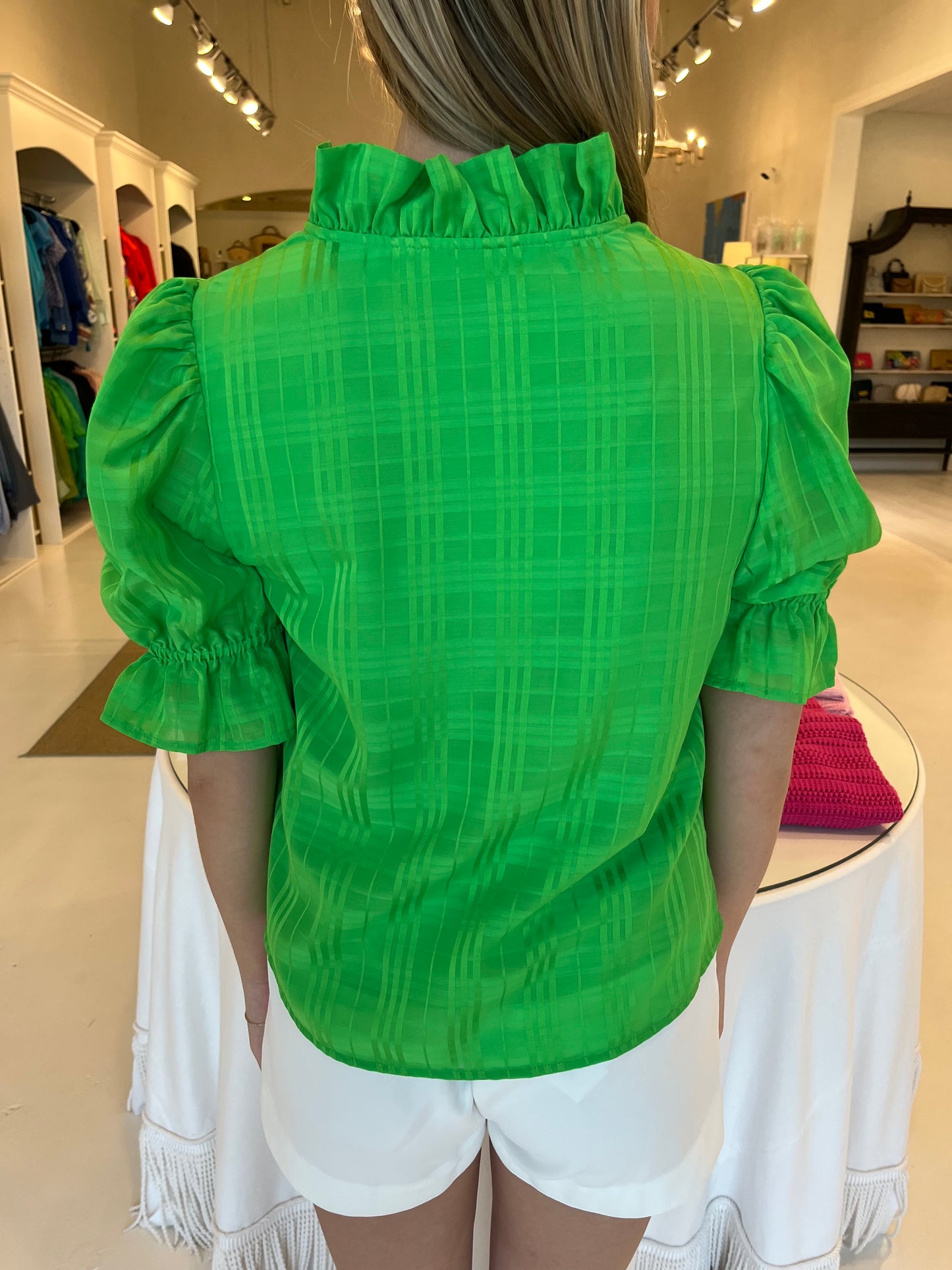 Alden Adair Lottie Top- Greenery