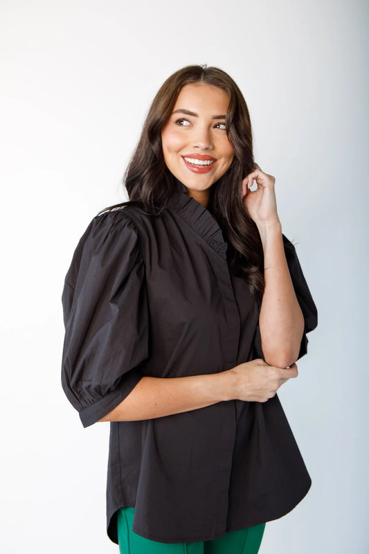 Holly Shae Laura Top - Solid Black