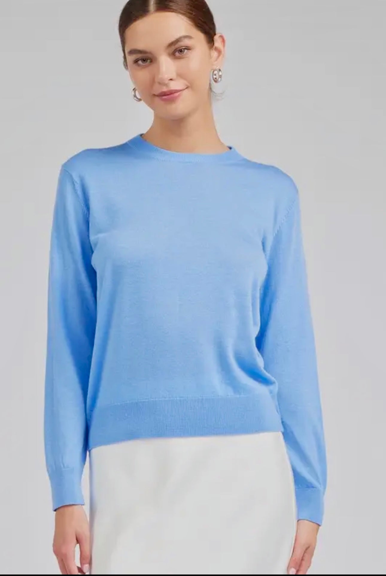 Current Air Round Neck Sweater Blue