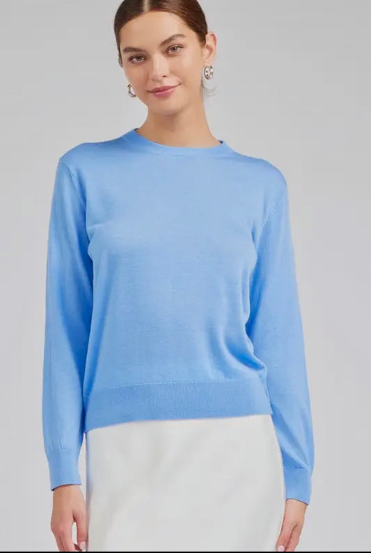 Current Air Round Neck Sweater Blue