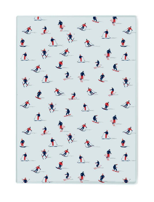 Toss Designs Cutting Board -Skiers