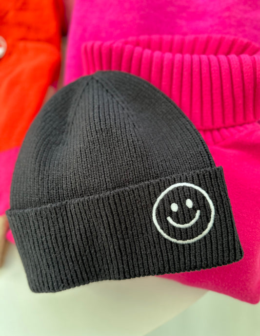 J. Society Smiley Face Beanie