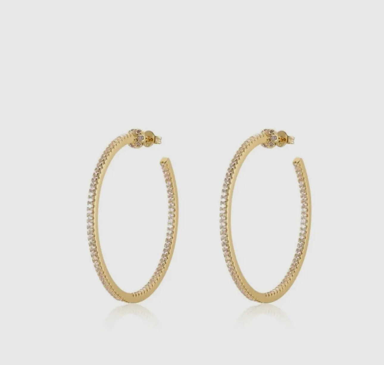 Perfect Pave Hoops