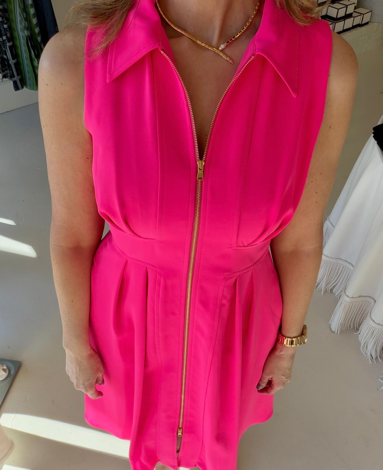 Trina Turk Farfalla Dress Hot Pink