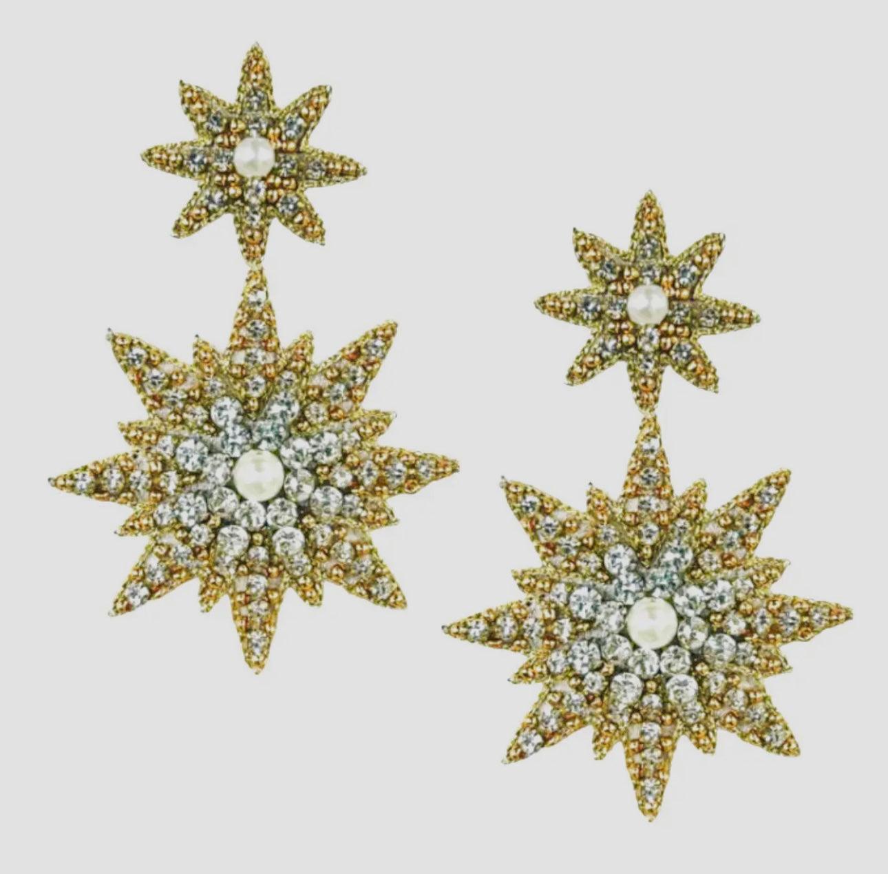 Holiday Double Starbust Earrings