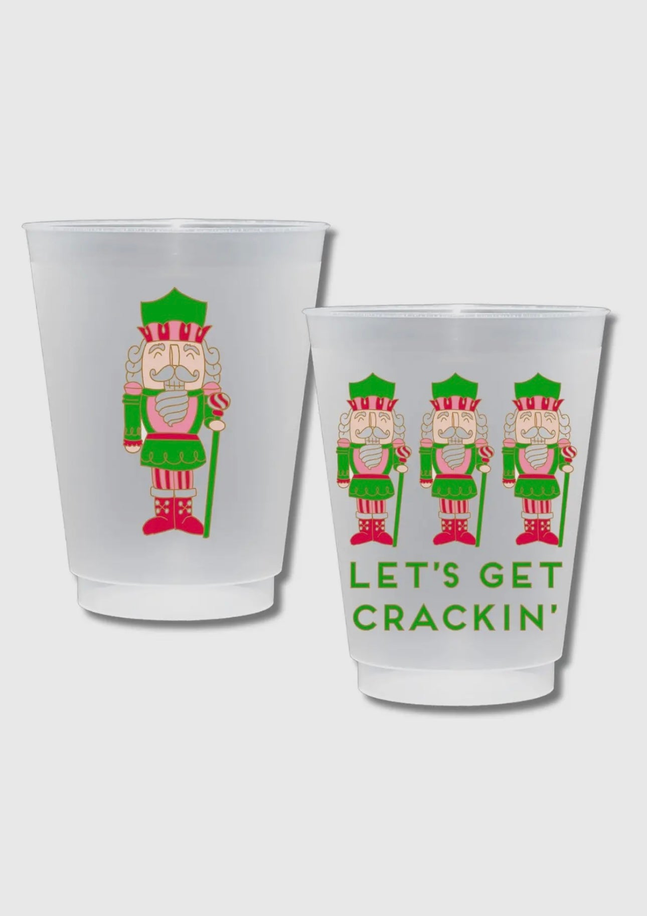 Nutcracker Frost Flex Plastic Cups