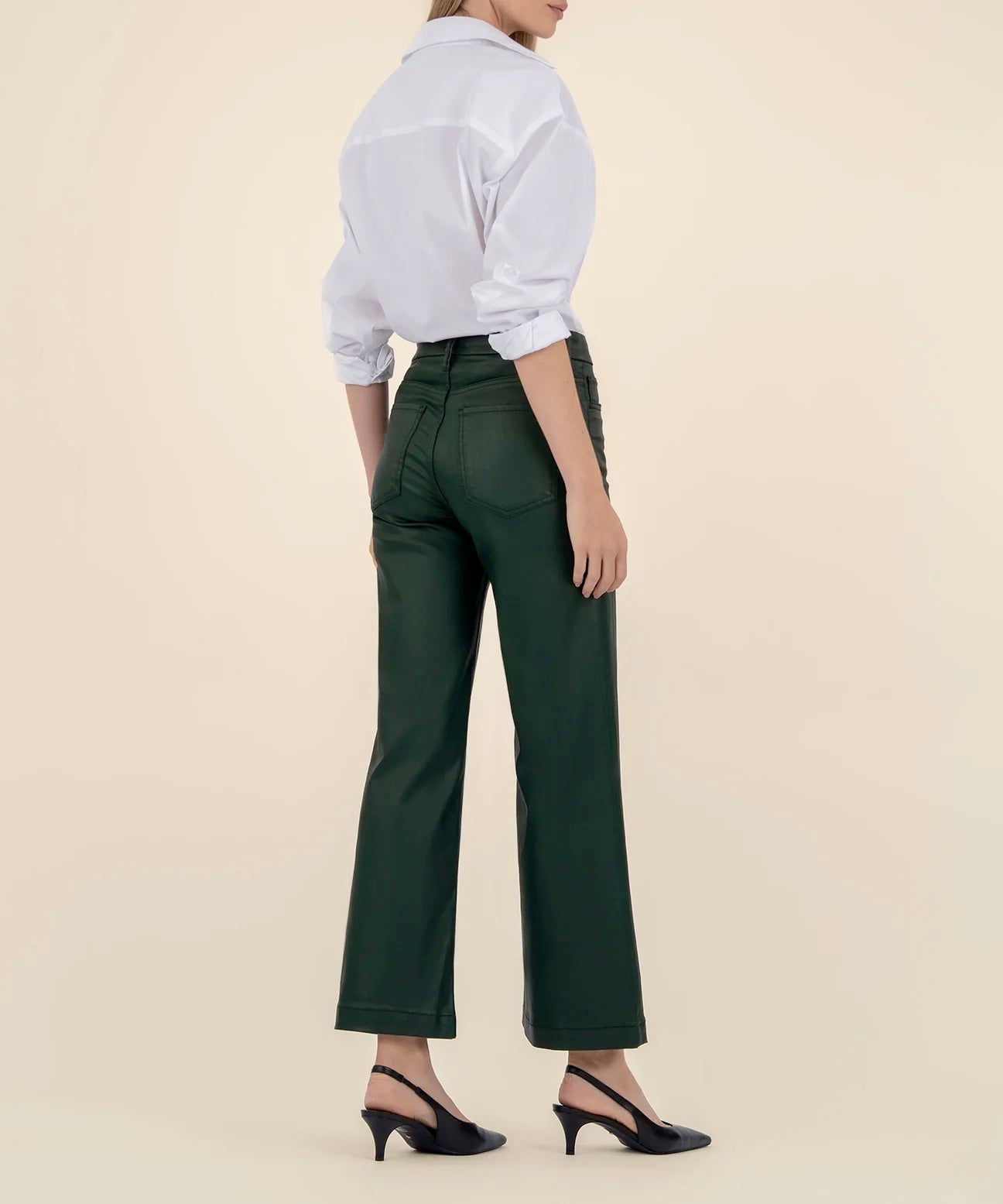 KUT Meg High Rise FAB Wide Leg - Forest