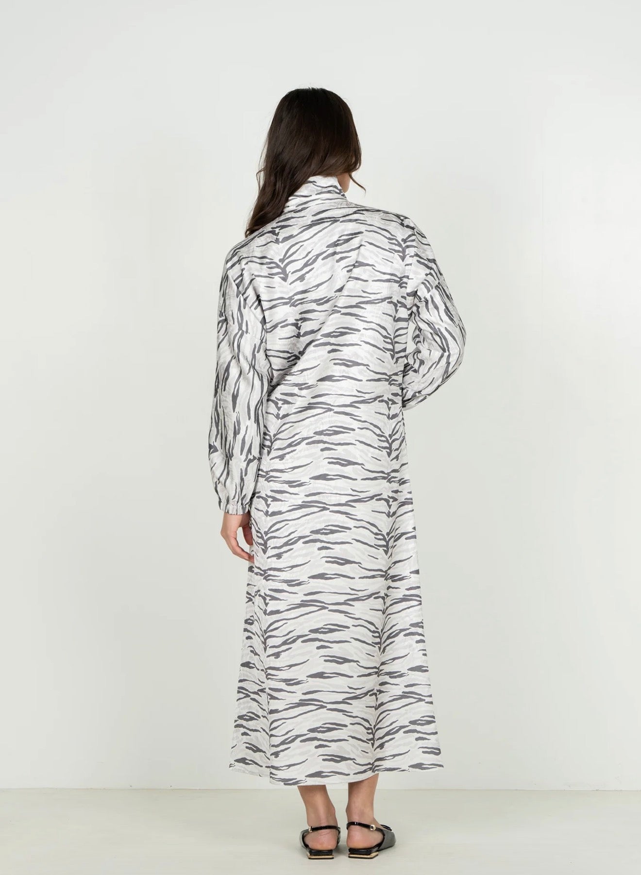 Emily McCarthy Long-Sleeve Poppy Maxi - Wild Marble