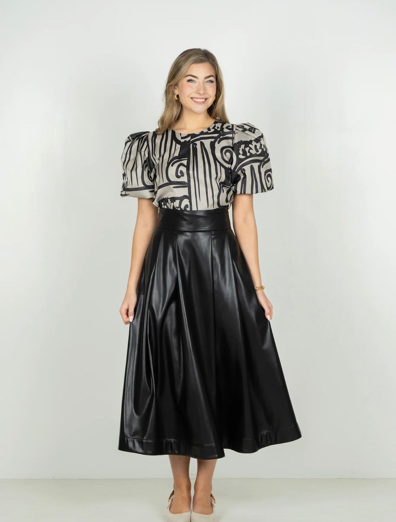 Emily McCarthy Dotty Skirt - Black