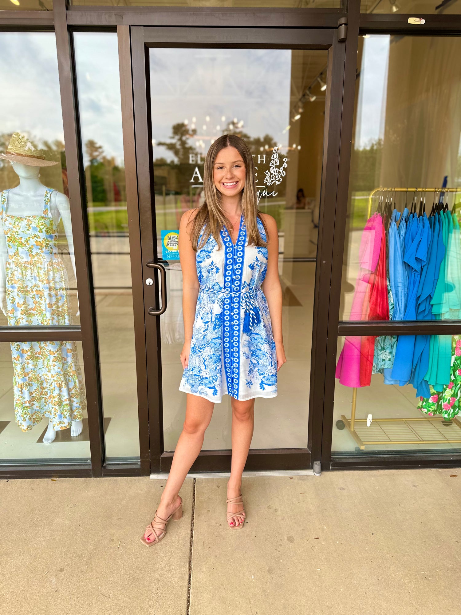 Anna Cate Etta Dress Blue Forest Elizabeth Anne Boutique Anna Cate Etta Dress Blue Forest Elizabeth Anne Boutique