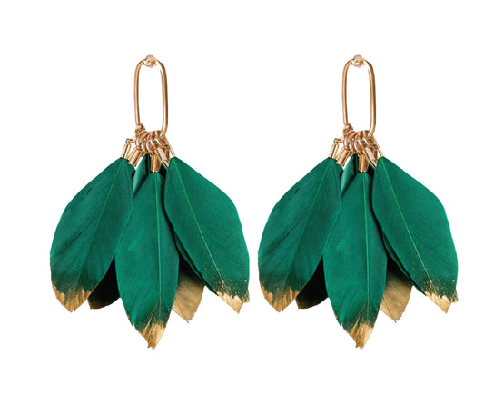EAB Favorites Dipped Feather Earrings
