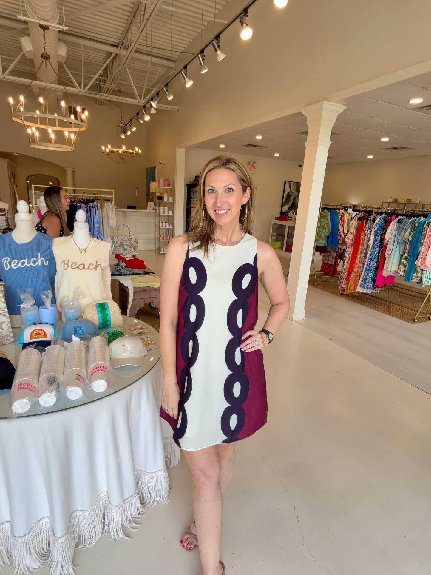 Jade Sheath Dress- Maroon