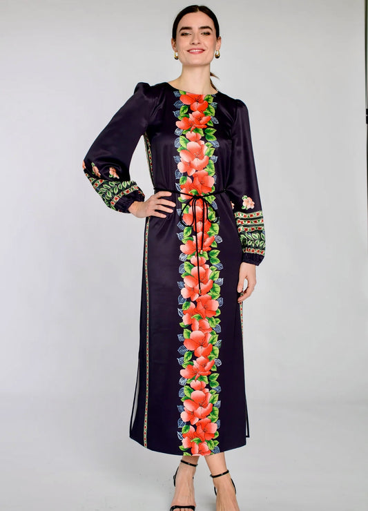 Elizabeth James Dawn Maxi Dress in Garland Stripe