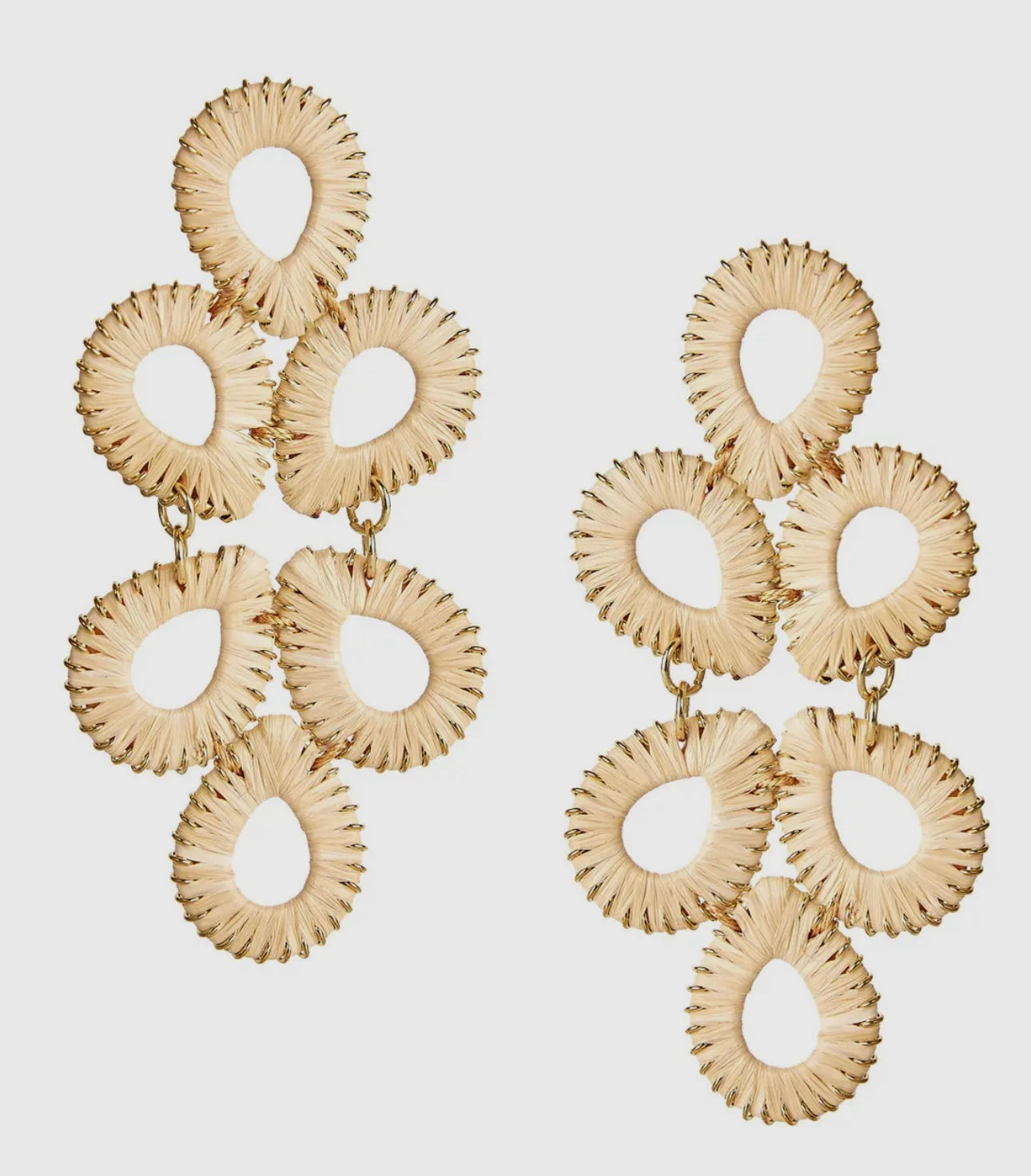 Lisi Lerch Ginger Straw Earring Natural