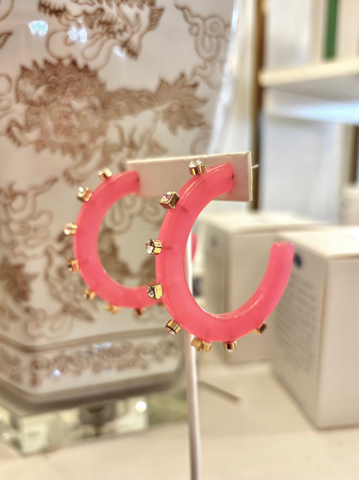 Smith & Co Rhinestone Hoops