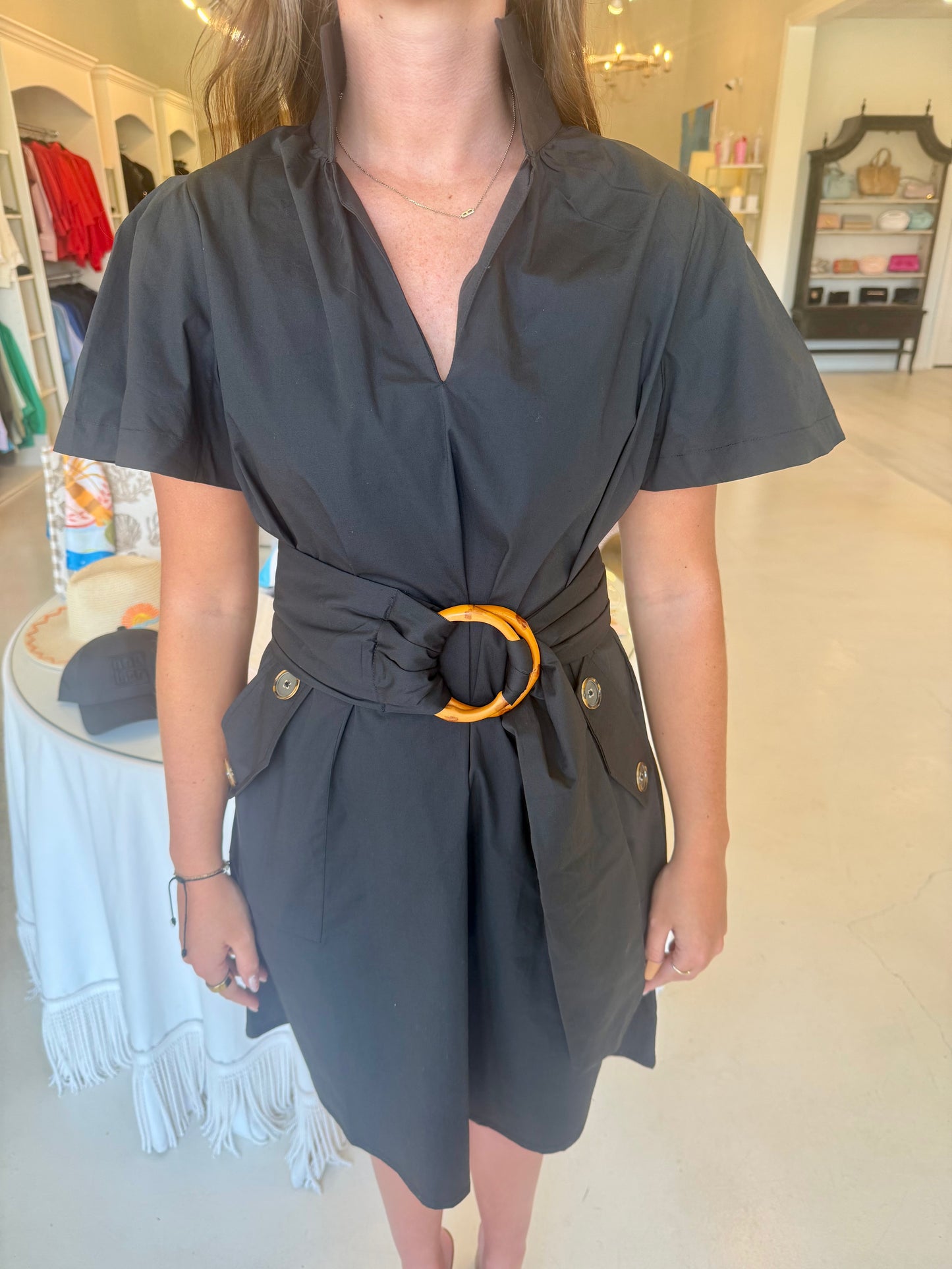 Holly Shae Brooke Dress- Solid Black