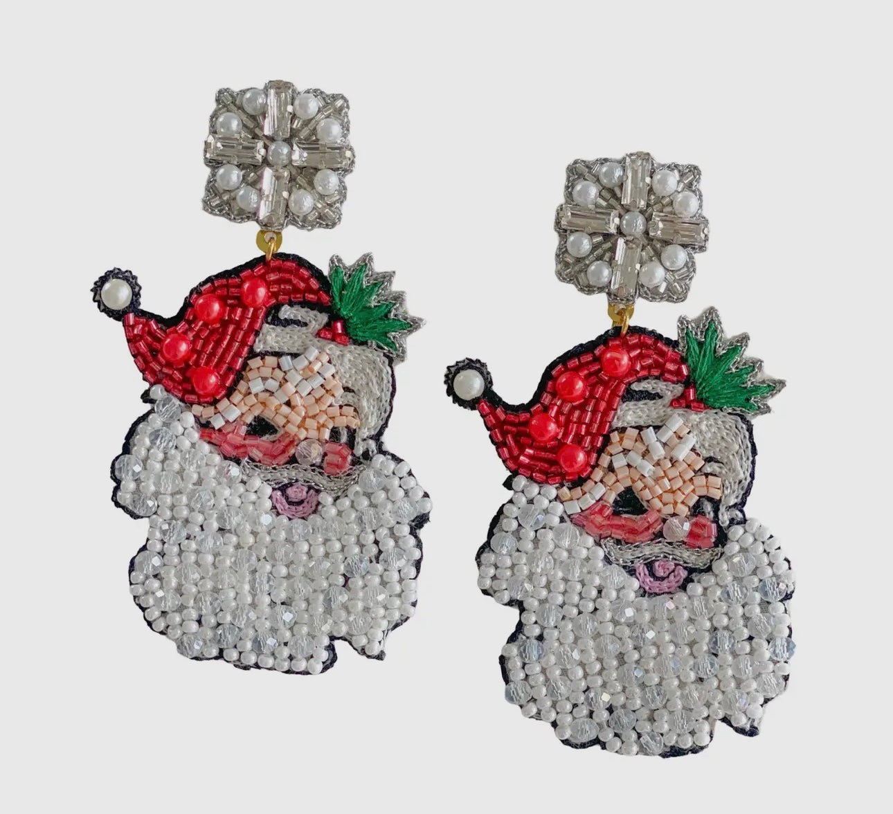 Gaby & Grace Vintage Santa Claus Earrings