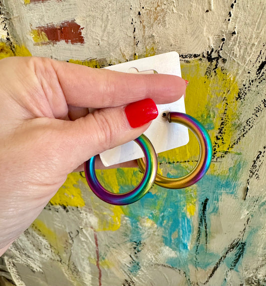 EAB Favorites Oil Slick Hoop