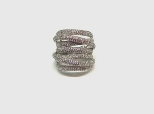 Silver Grande Twisted Luxe Ring